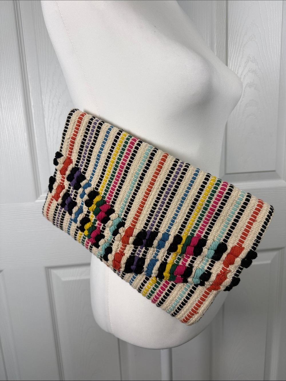 Cottagecore Colorful Woven bohemian Clutch Purse Chic bag🦋